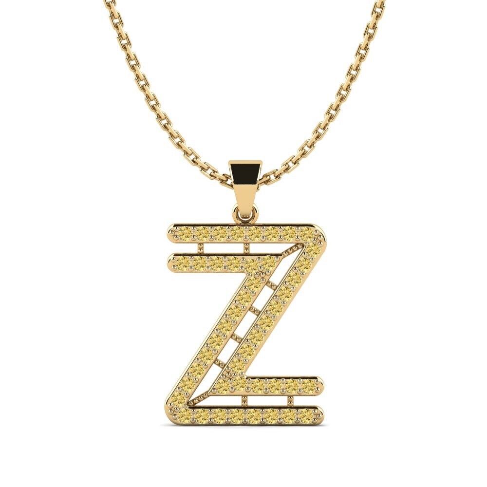 Gelber Diamant Damen anhänger Iribil - Z