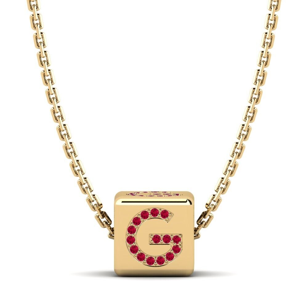 Ruby Women's Pendant Jeweorg - G