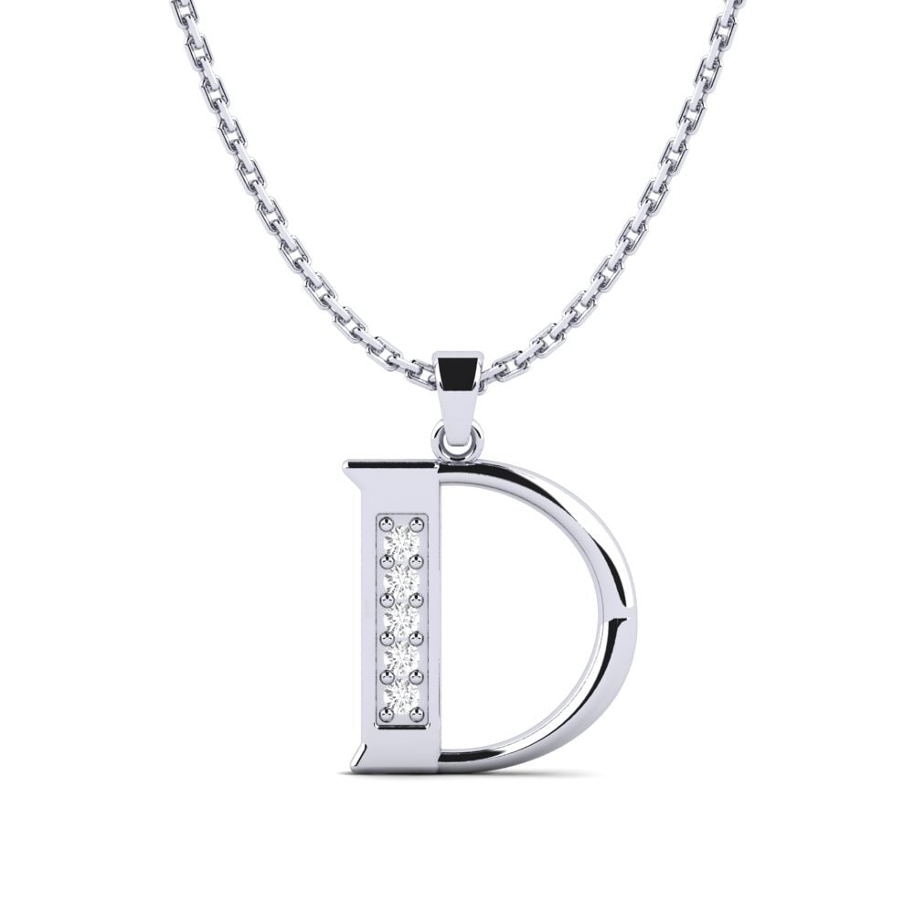 White sapphire Women's Pendant Lata - D
