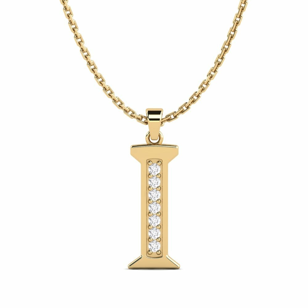White sapphire Women's Pendant Lata - I