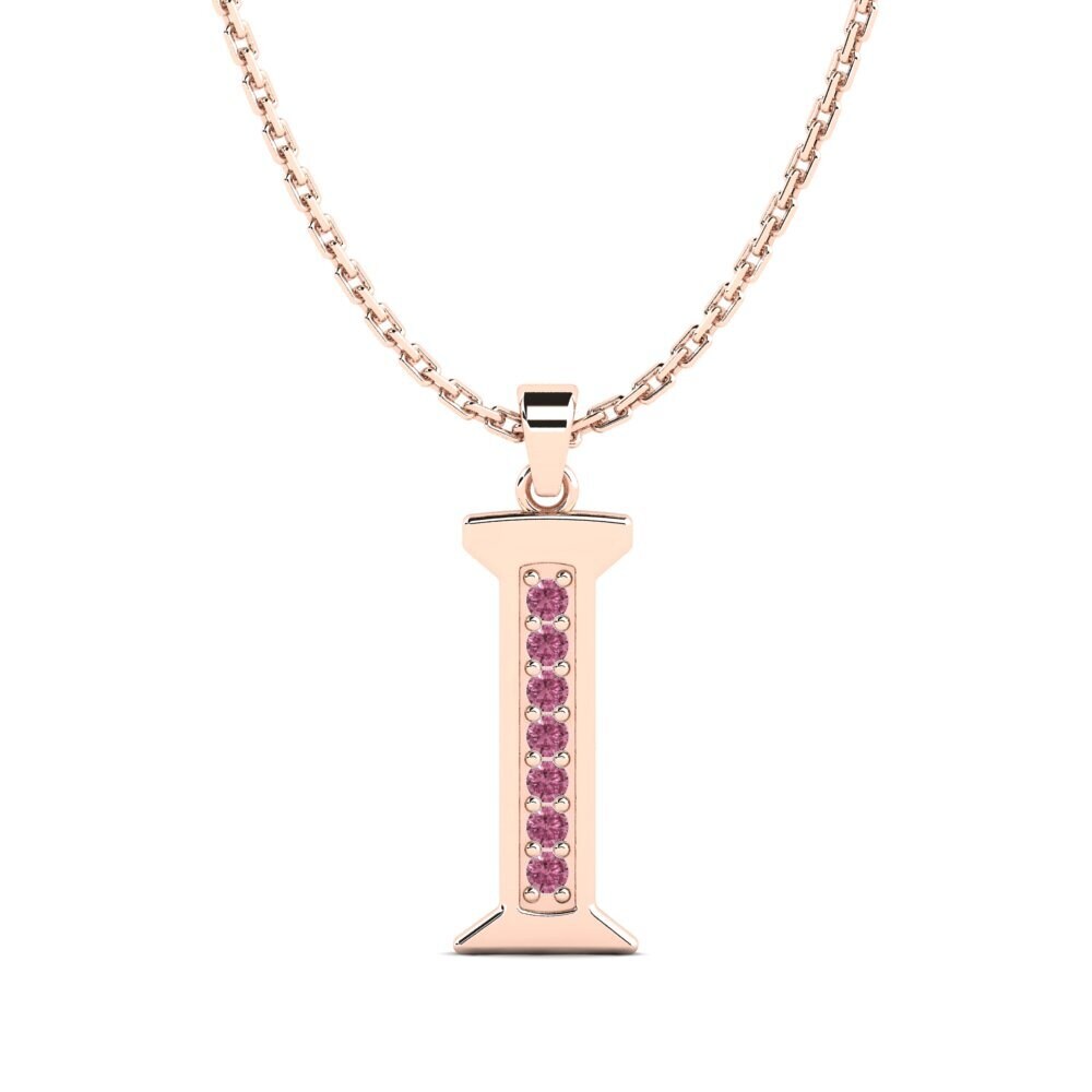 Rotgold 375 Rhodolit-Granat Damen anhänger Lata - I