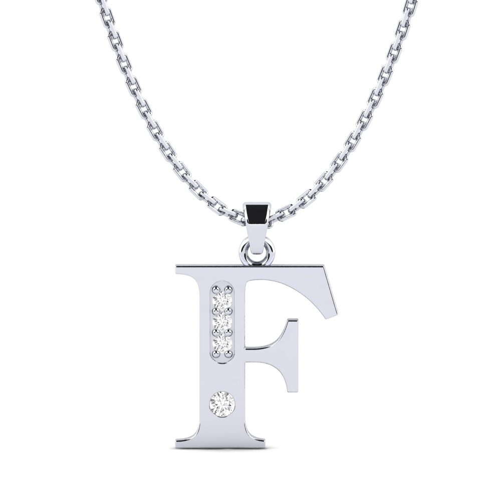 White sapphire Women's Pendant Psyna - F