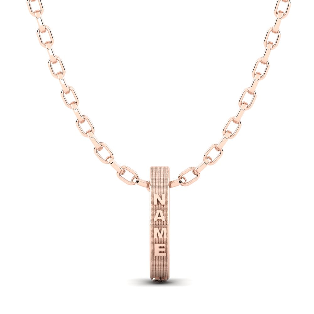 14k Oro Rosa Colgante para hombre Affilenes
