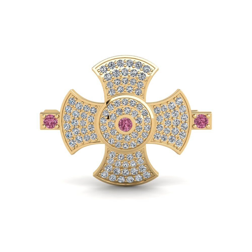 Rhodolite Garnet Brooch Cagers
