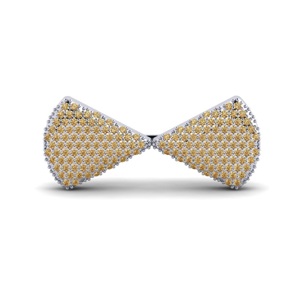 Plata 925 Diamante café Broche Fakersi