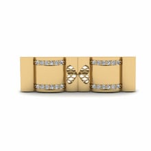Broche Uragonl Oro Amarillo 585 & Cristal de Swarovski