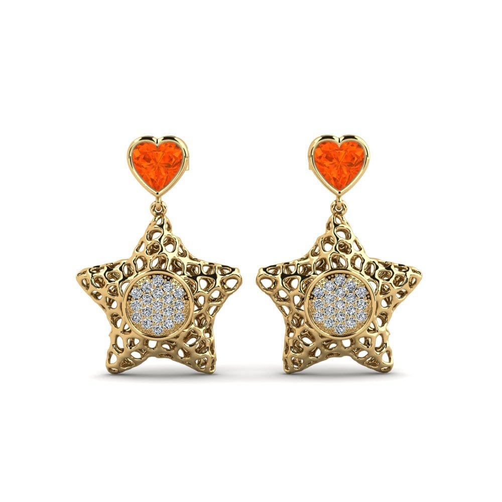 Fire Opal Women's Earring Eiregnaro