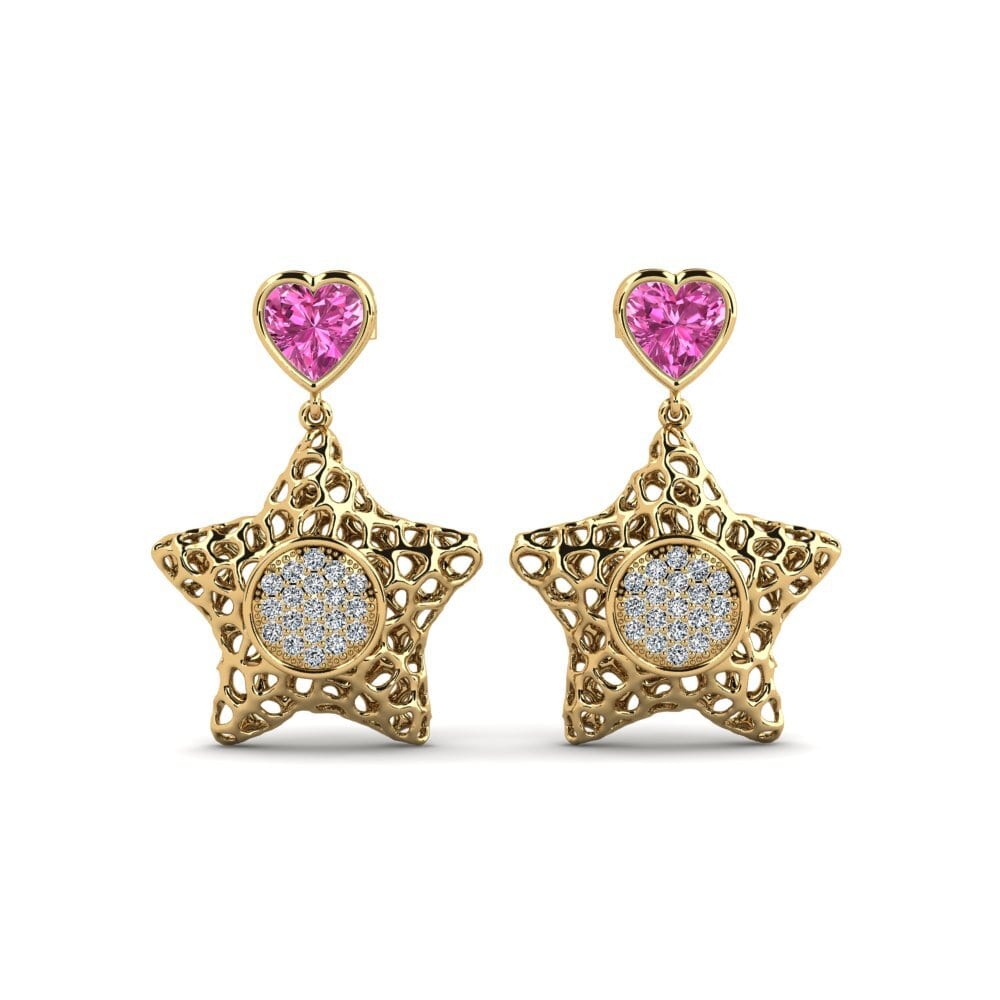 Pink Topaz Women's Earring Eiregnaro