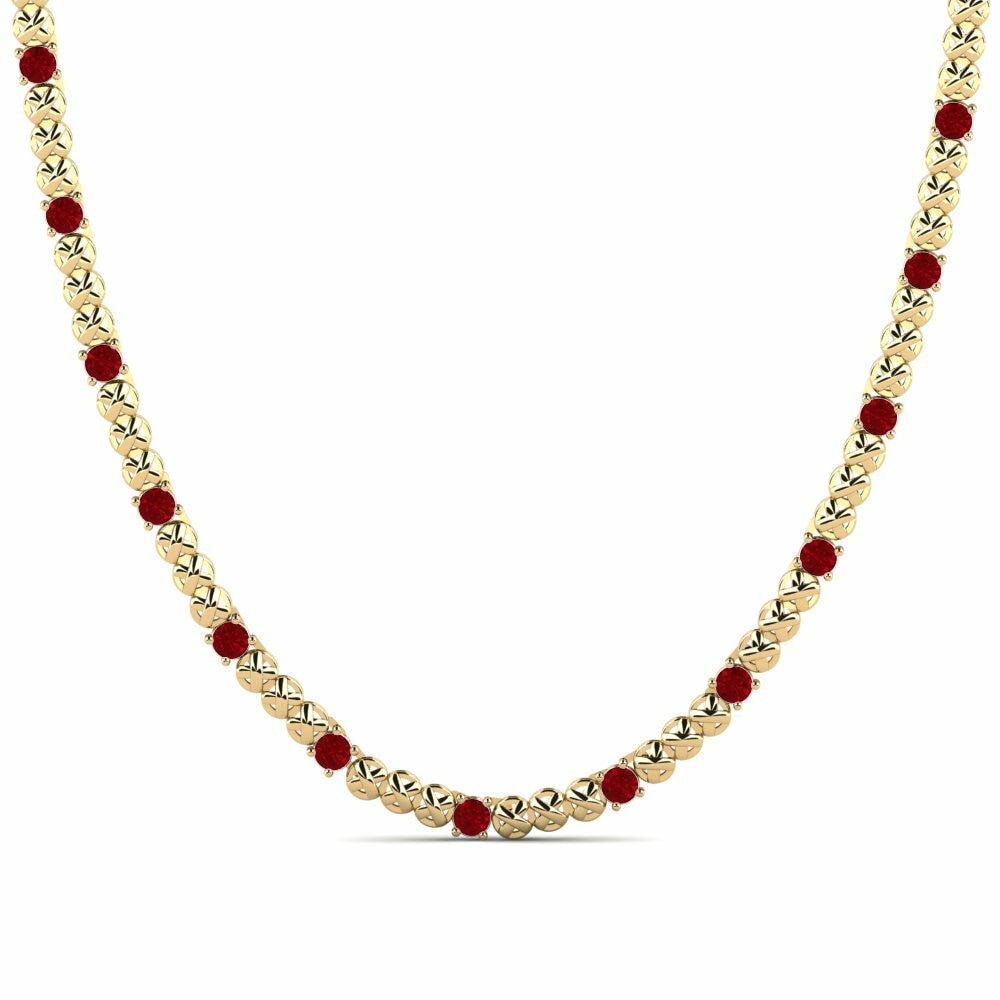 Rode Zirkoon Heren ketting Edand