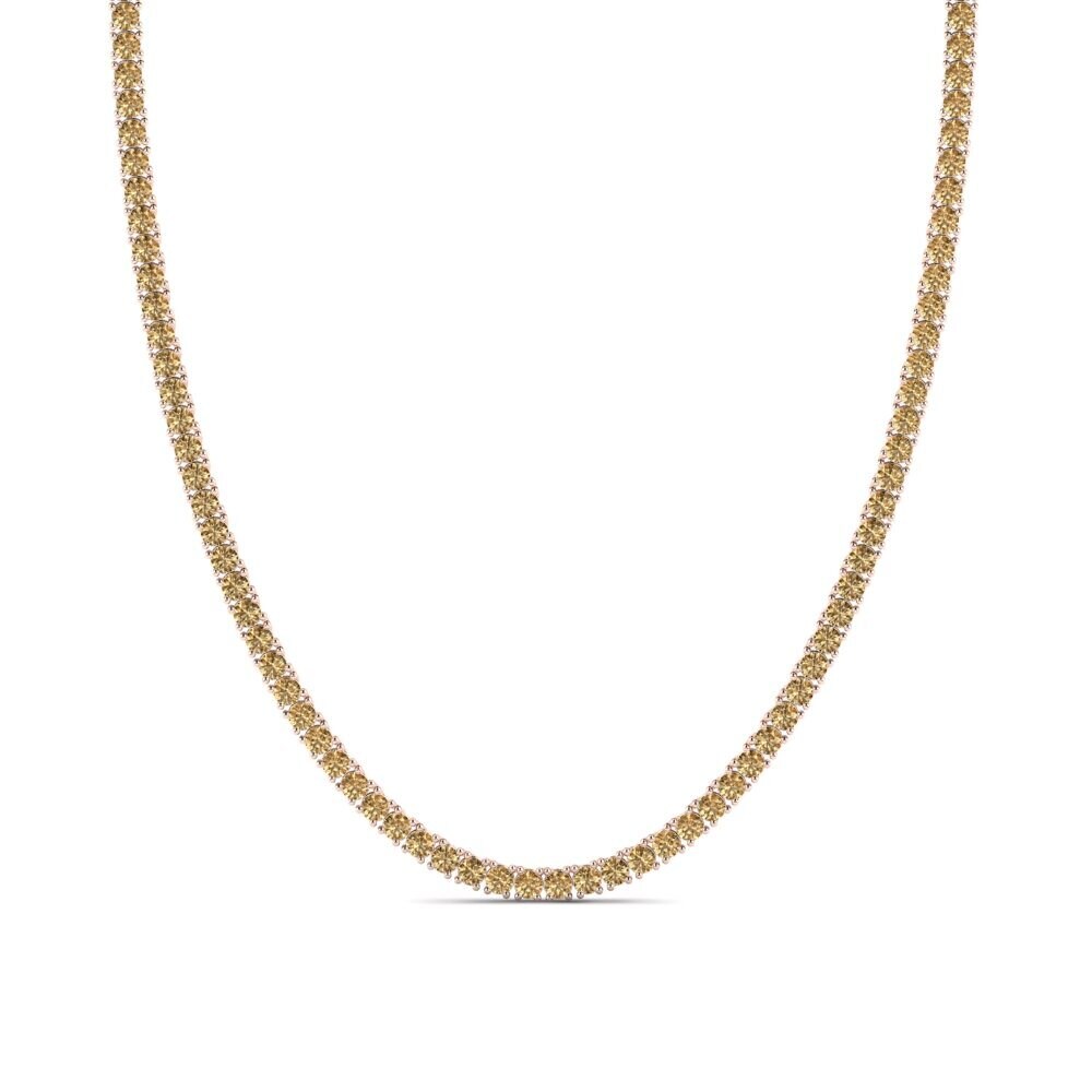 Rotgold 585 Brauner Diamant Herren-Halskette Lobris - 3.00 mm