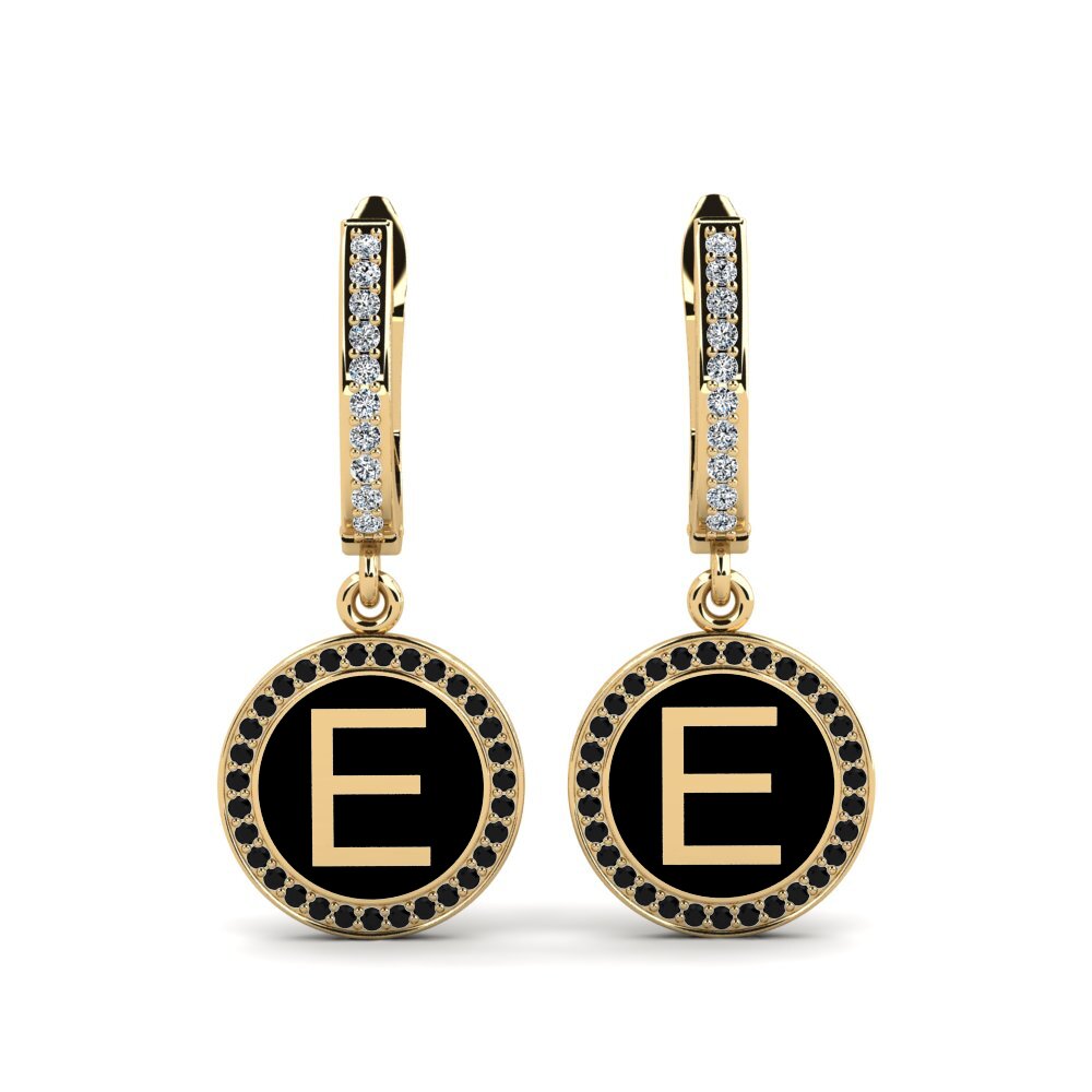 Black Onyx Women's Earring Elmolt - E