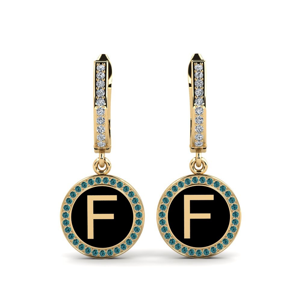 Blue Diamond Women's Earring Elmolt - F
