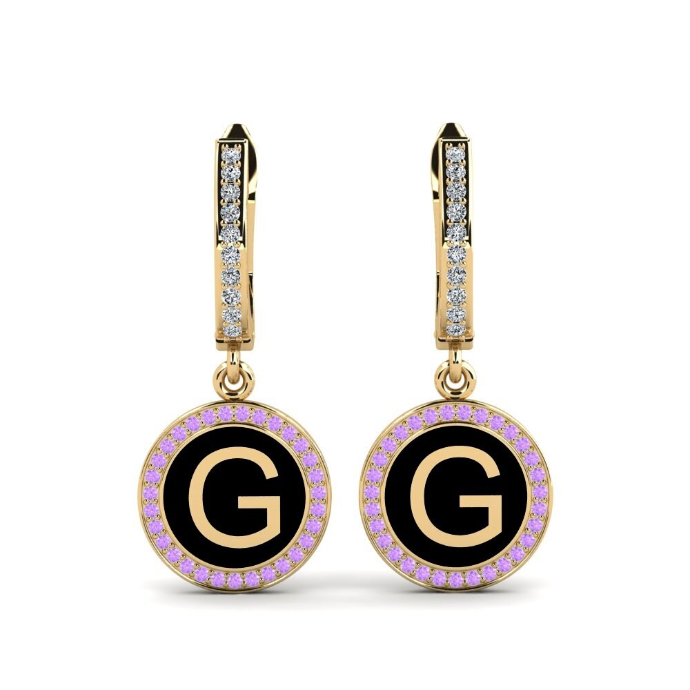 Amethyst Women's Earring Elmolt - G