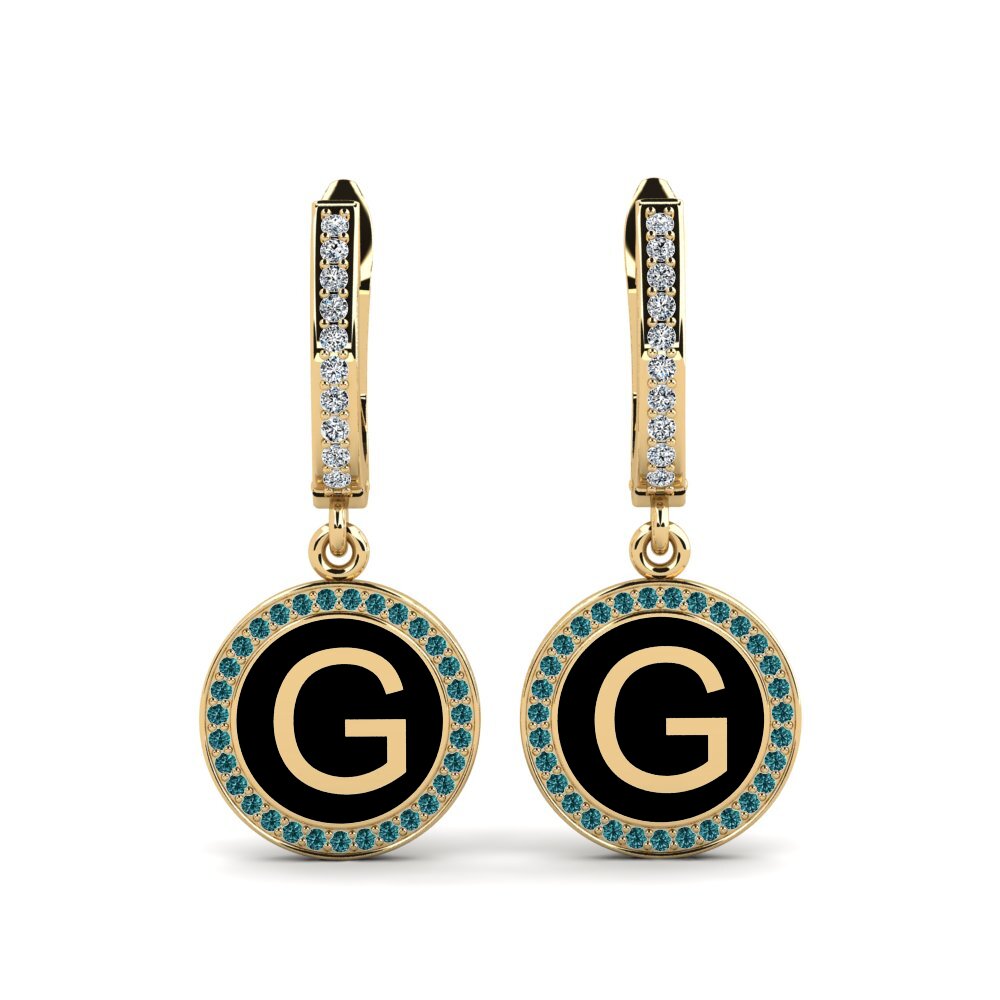 Blue Diamond Women's Earring Elmolt - G