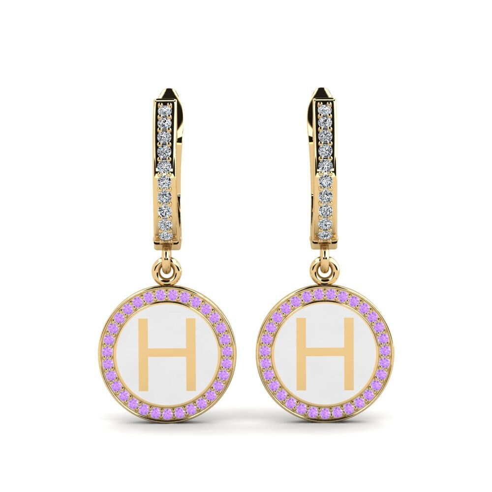 Amethyst Women's Earring Elmolt - H