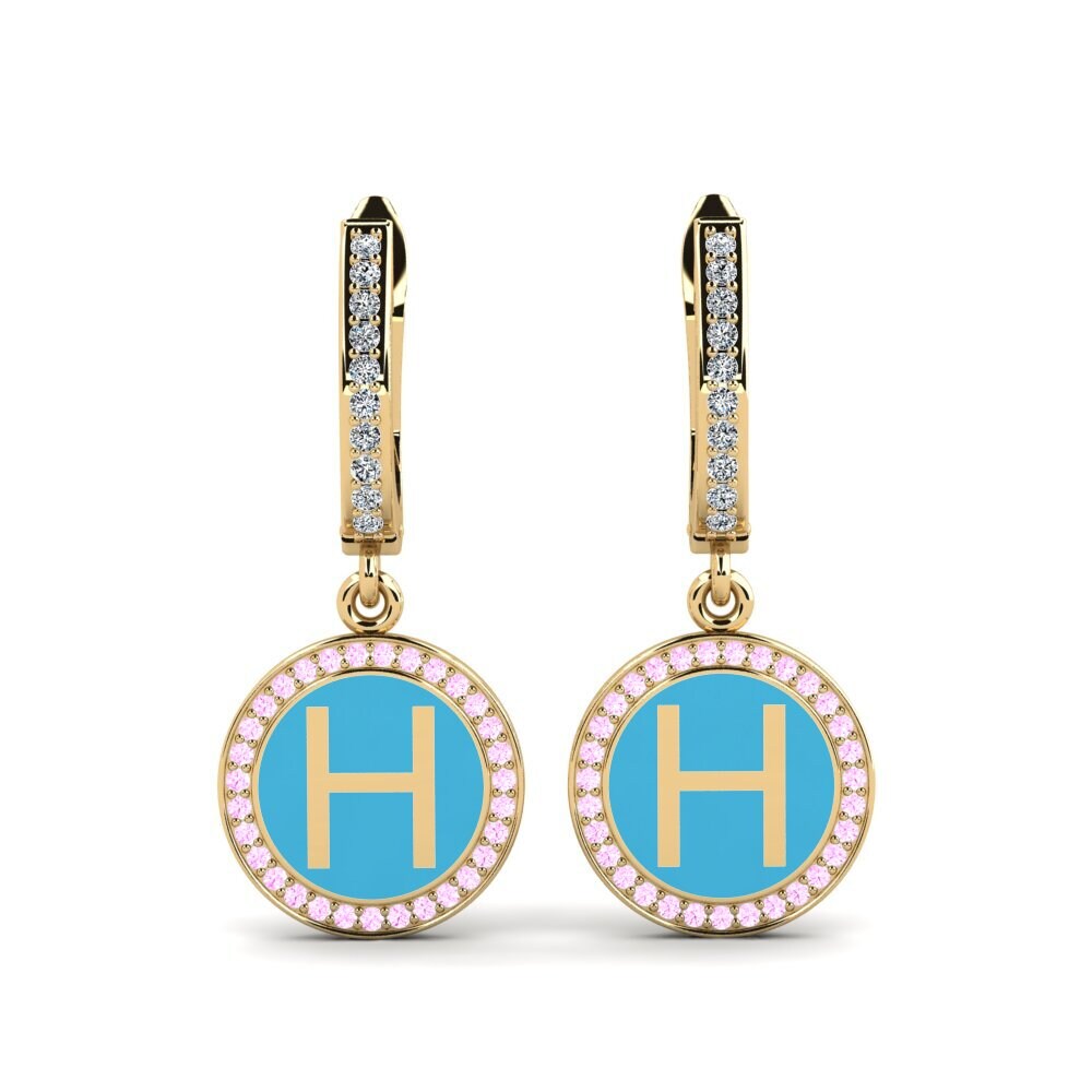 Pink Sapphire Women's Earring Elmolt - H