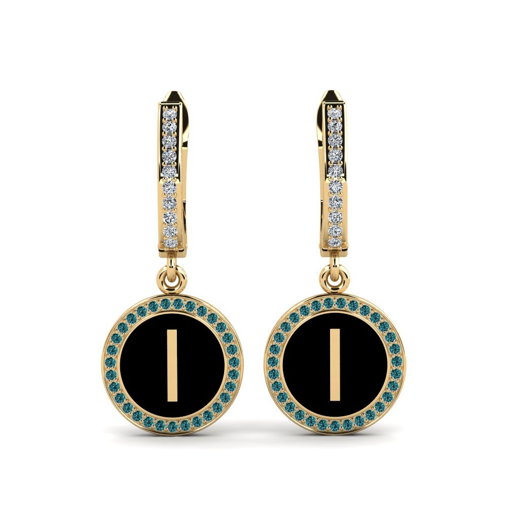 Blue Diamond Women's Earring Elmolt - I