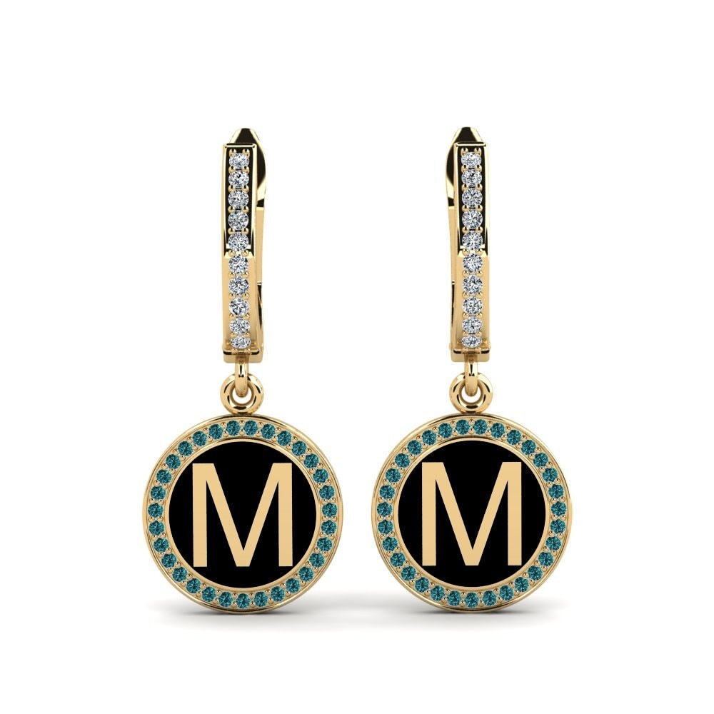 Blue Diamond Women's Earring Elmolt - M