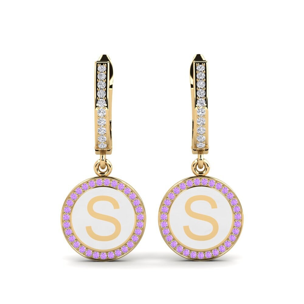 Amethyst Women's Earring Elmolt - S