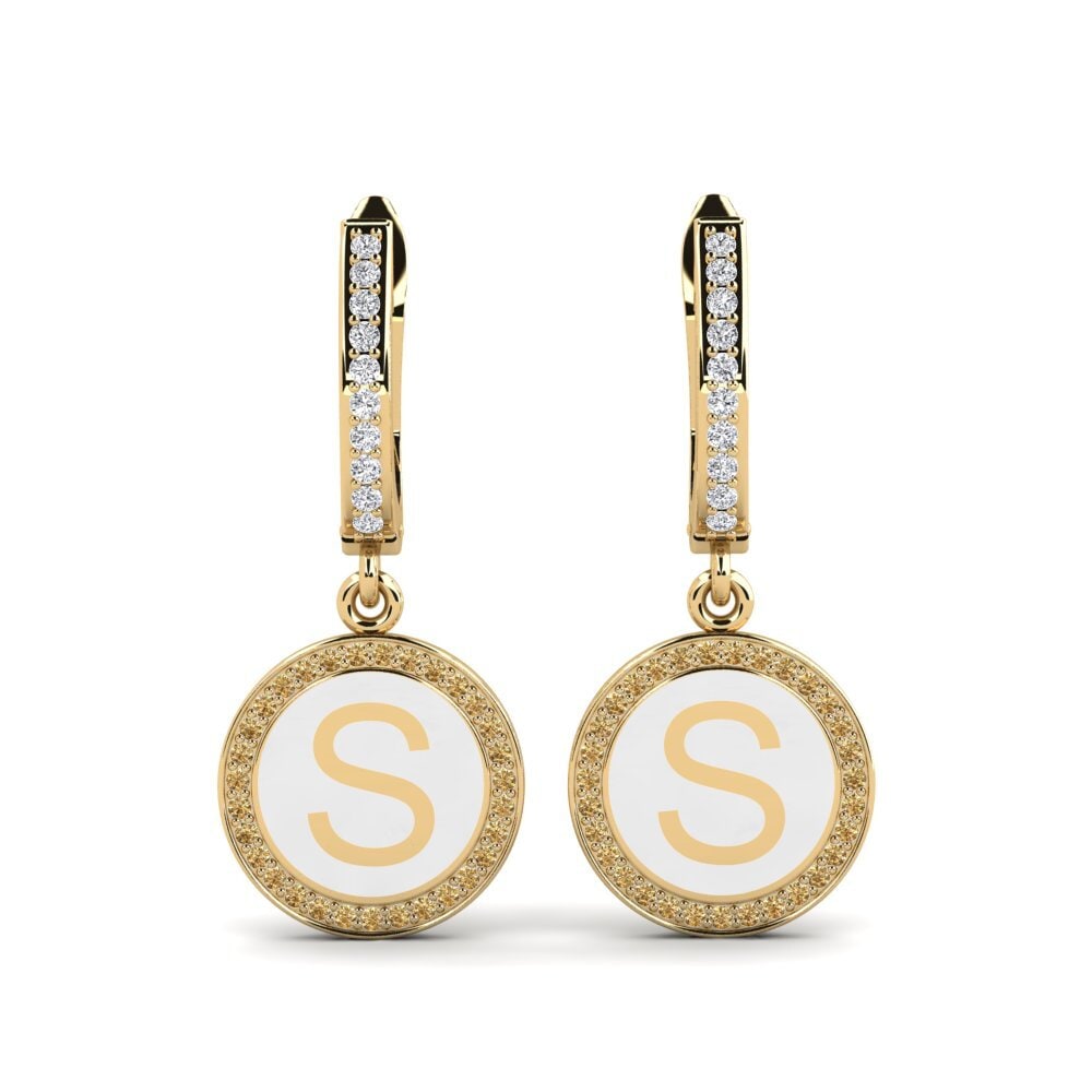 Brown Diamond Women's Earring Elmolt - S