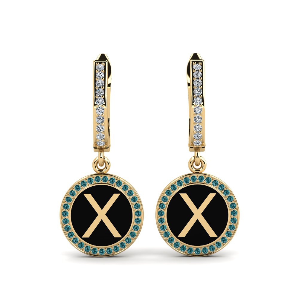 Blue Diamond Women's Earring Elmolt - X