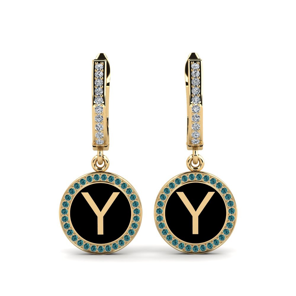 Blue Diamond Women's Earring Elmolt - Y