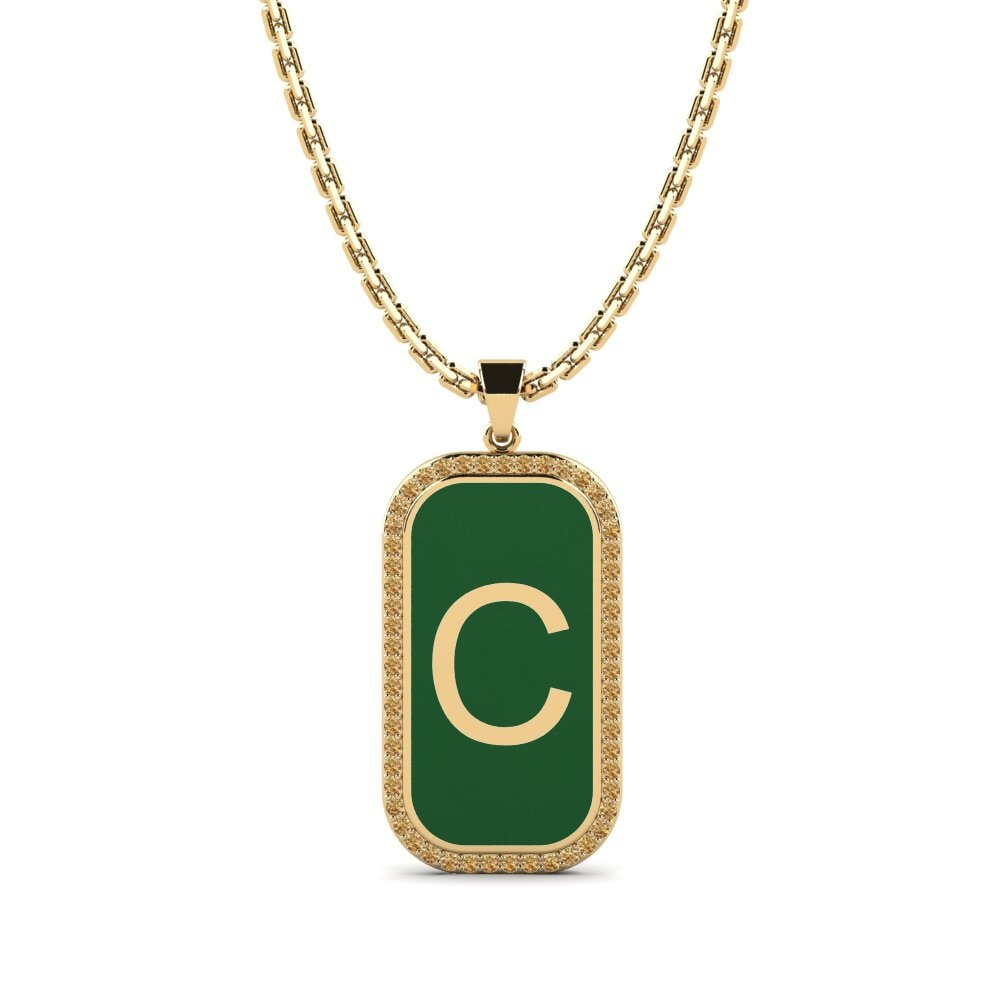 Brauner Diamant Damen anhänger Heure - C