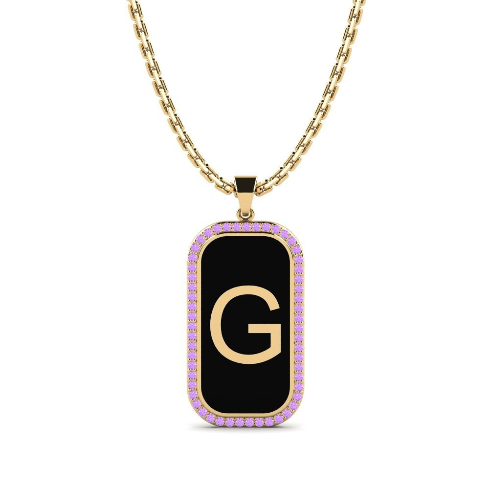 Amethyst Damen anhänger Heure - G