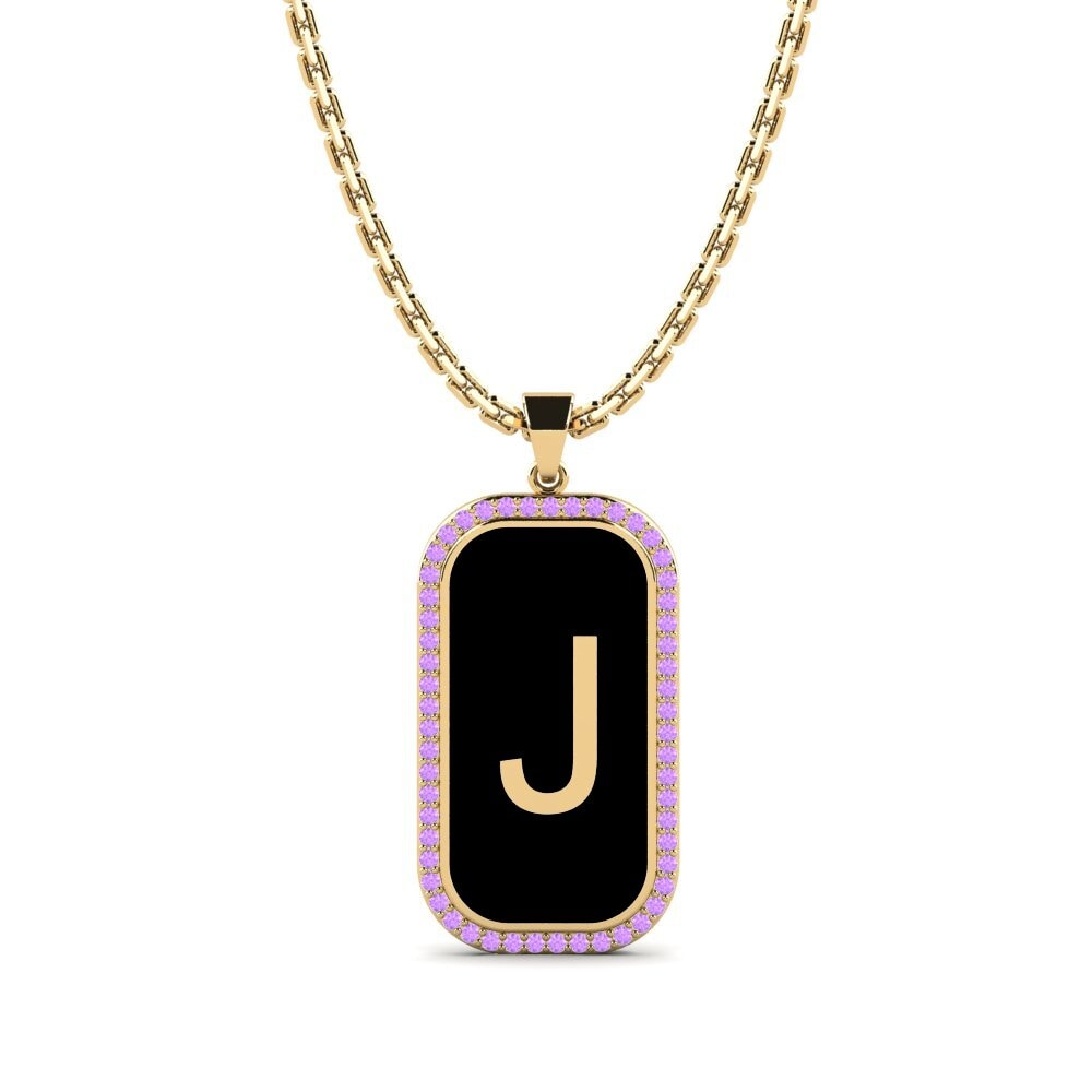 Amethyst Damen anhänger Heure - J