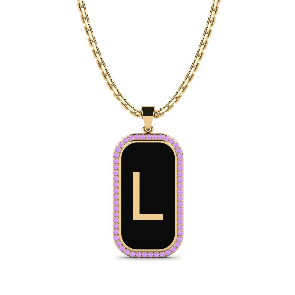 Amethyst Damen anhänger Heure - L
