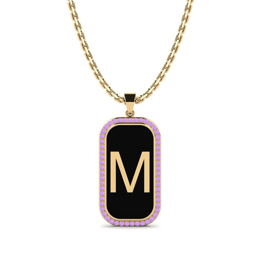 Amethyst Damen anhänger Heure - M