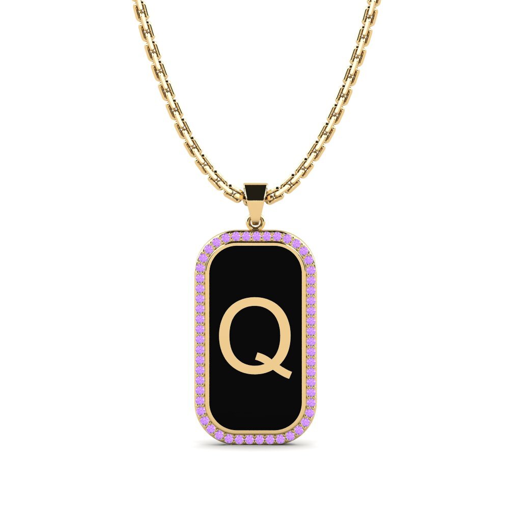 Amethyst Damen anhänger Heure - Q