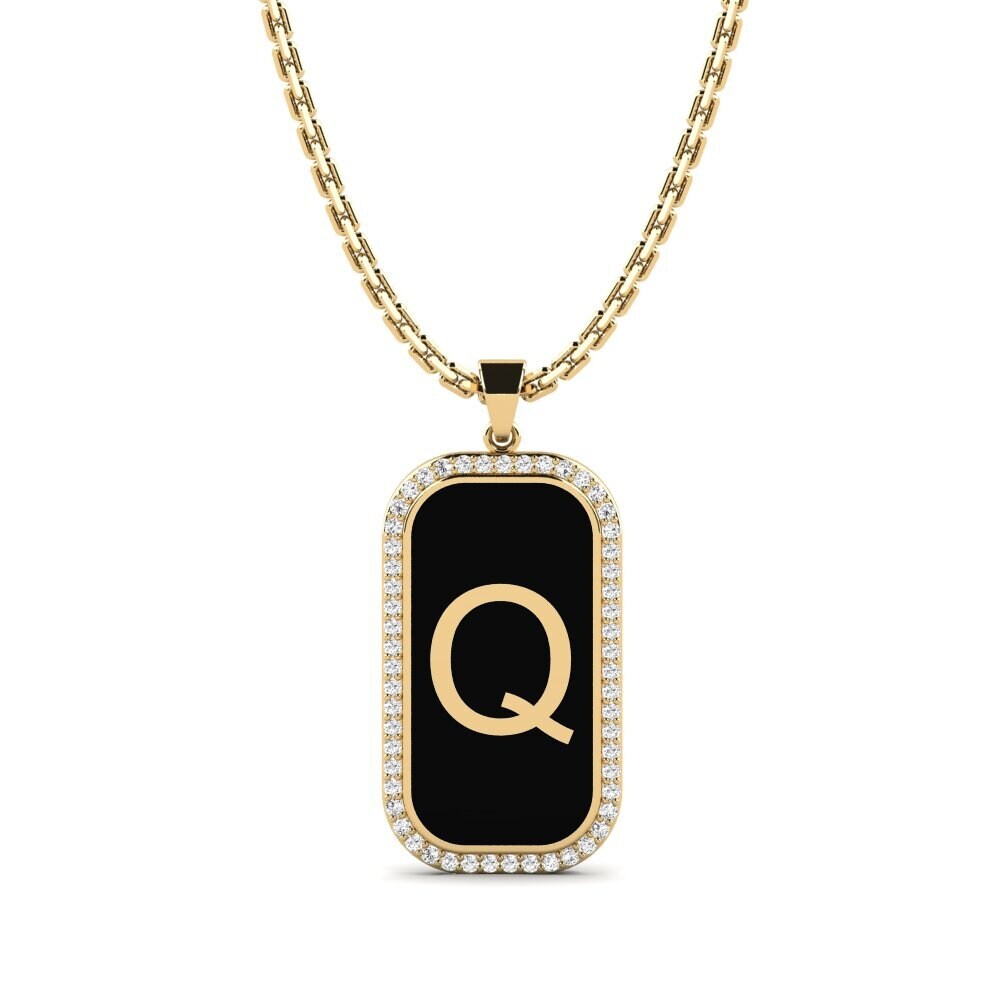 Moissanit Damen anhänger Heure - Q