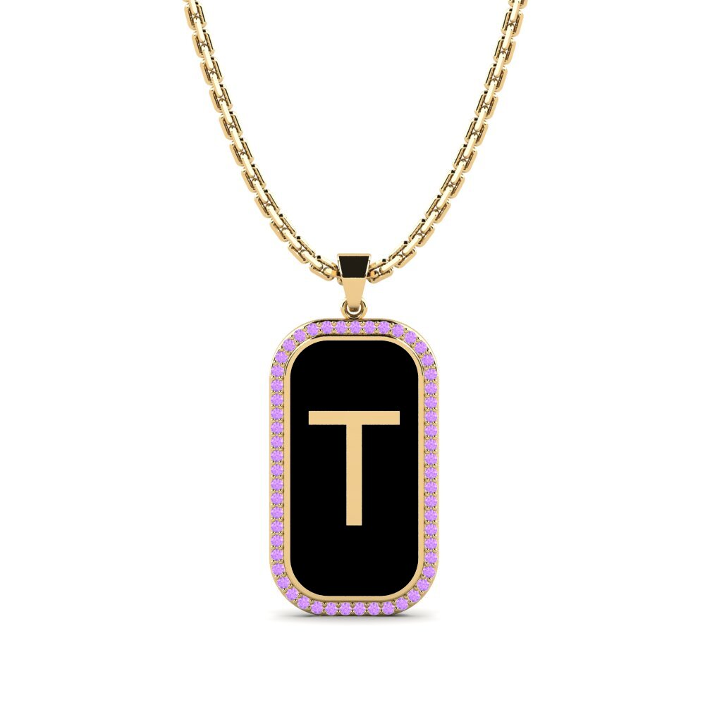 Amethyst Damen anhänger Heure - T