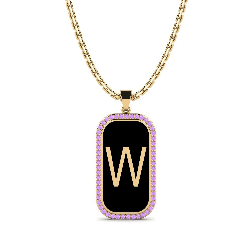 Amethyst Damen anhänger Heure - W