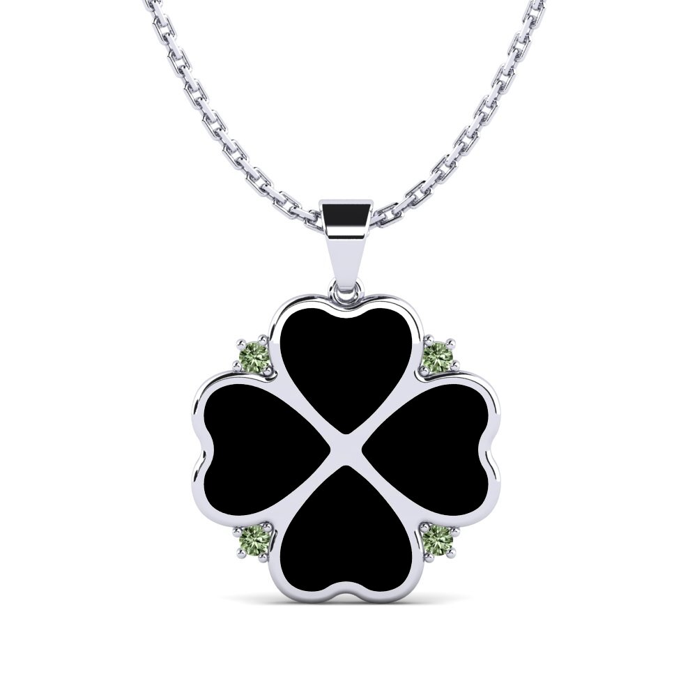 Diamante Verde Colgante de Mujer Ogdoad
