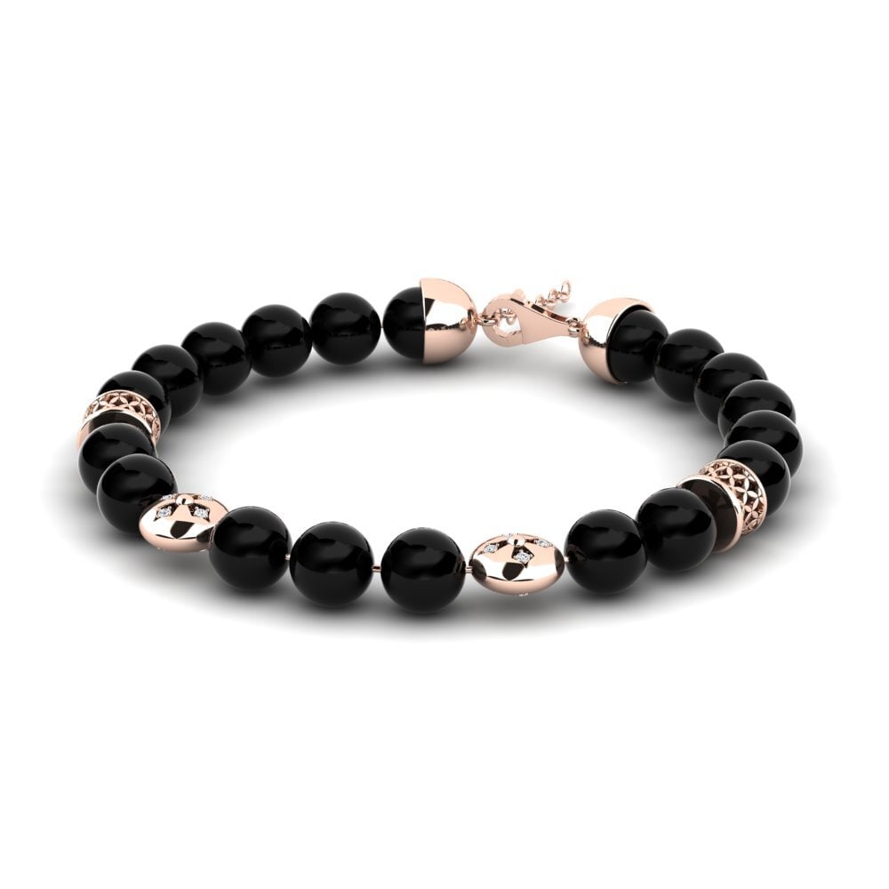 14K Rose Gold Men's Bracelet Rifist