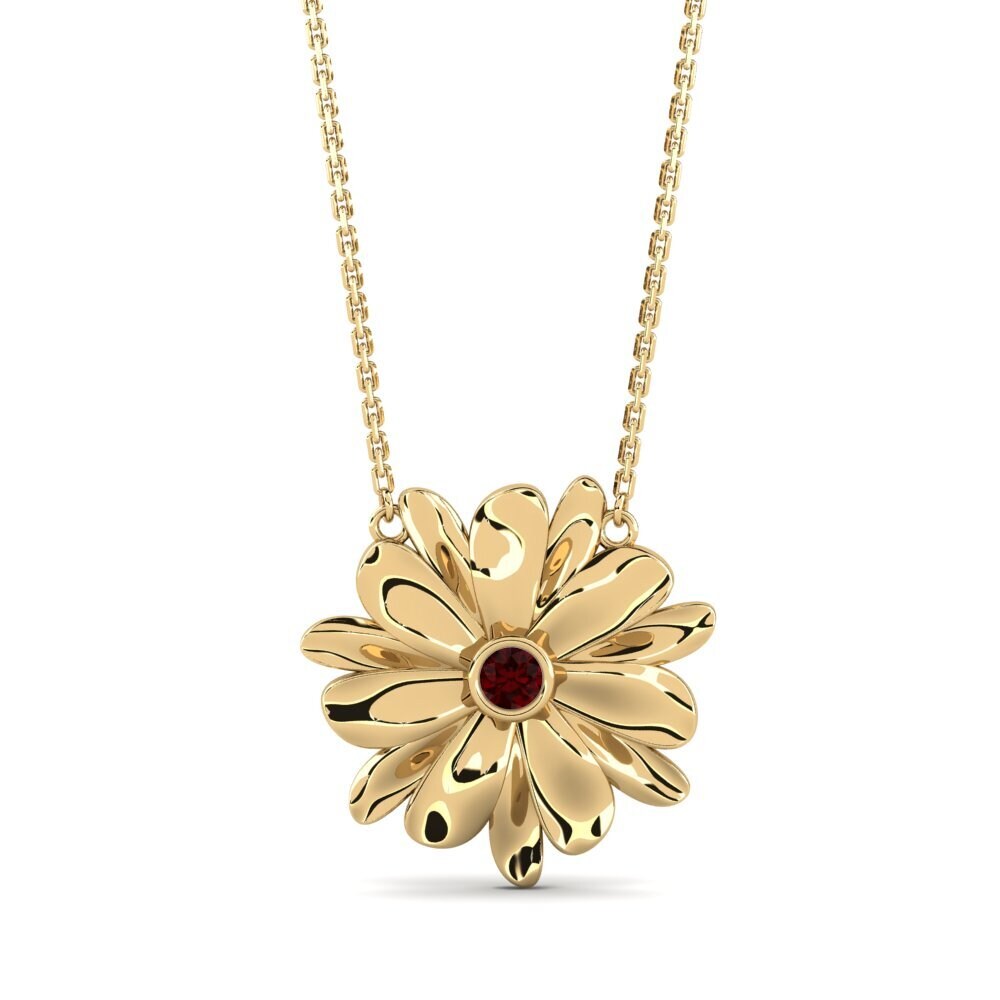 Garnet Women's Necklace Adlootto