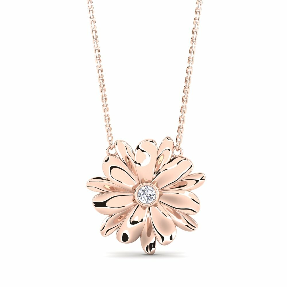18k Rose Gold Women's Necklace Adlootto