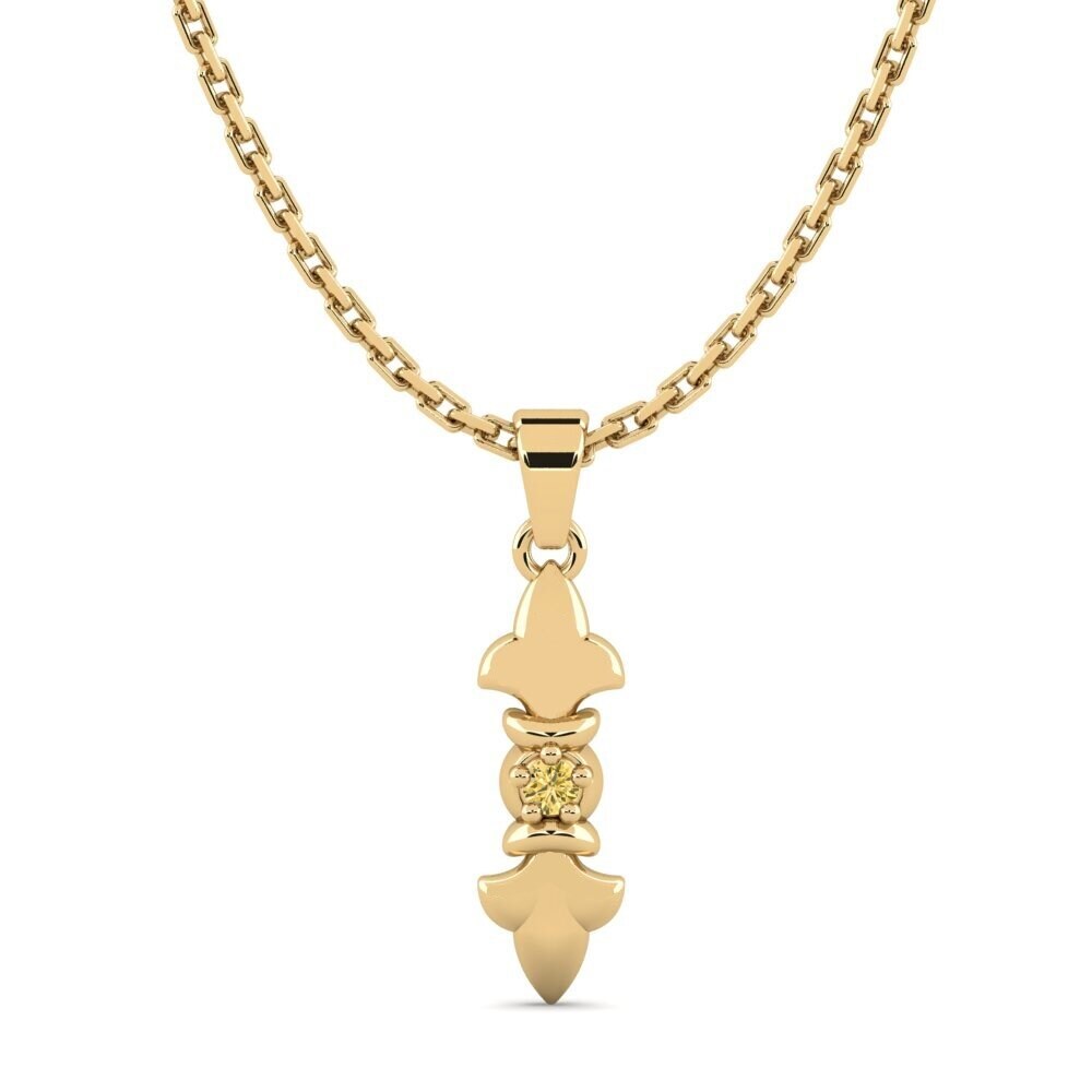 Gele Diamant Dames Hanger Alrasa