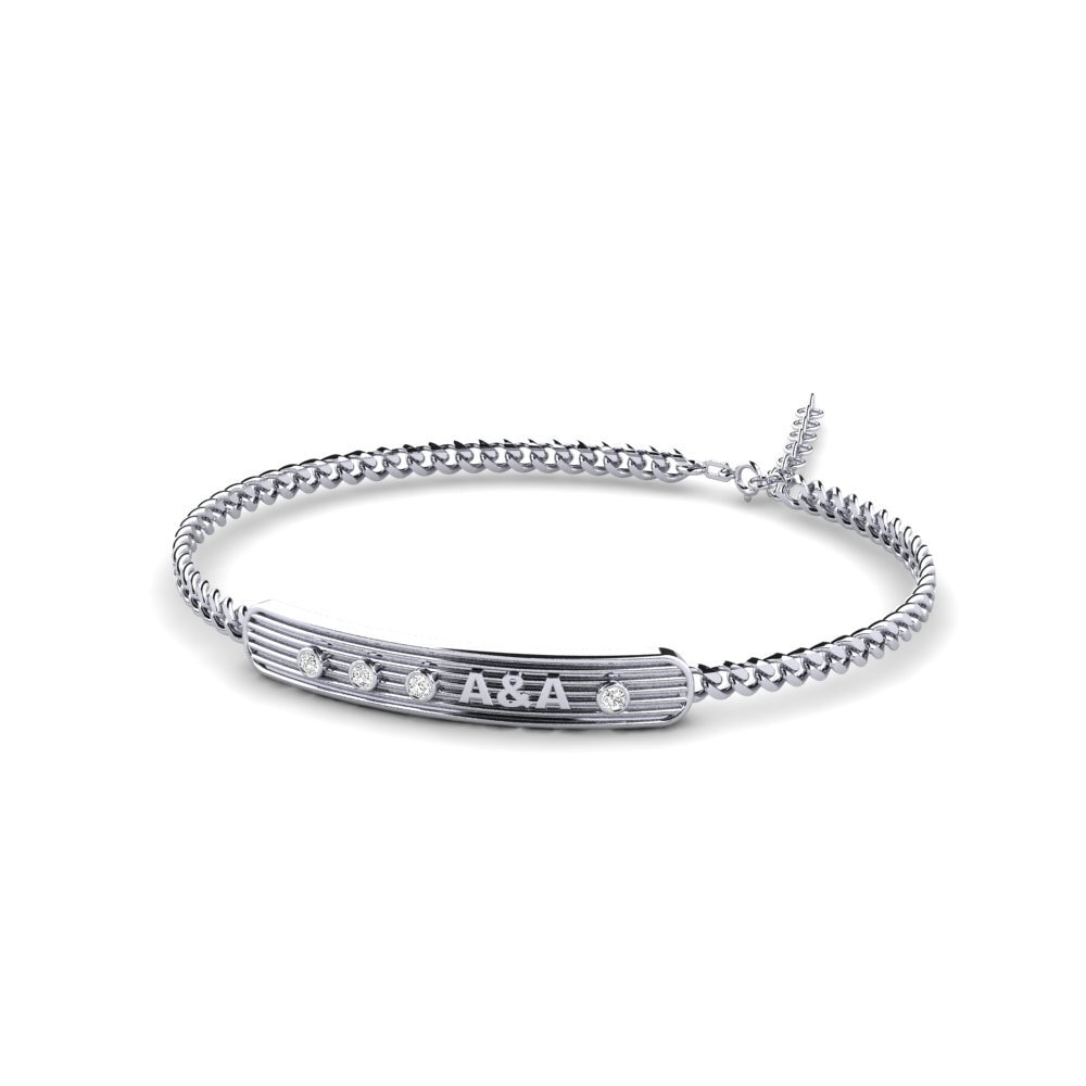 925 Silver Moissanite Men's Bracelet Achalande