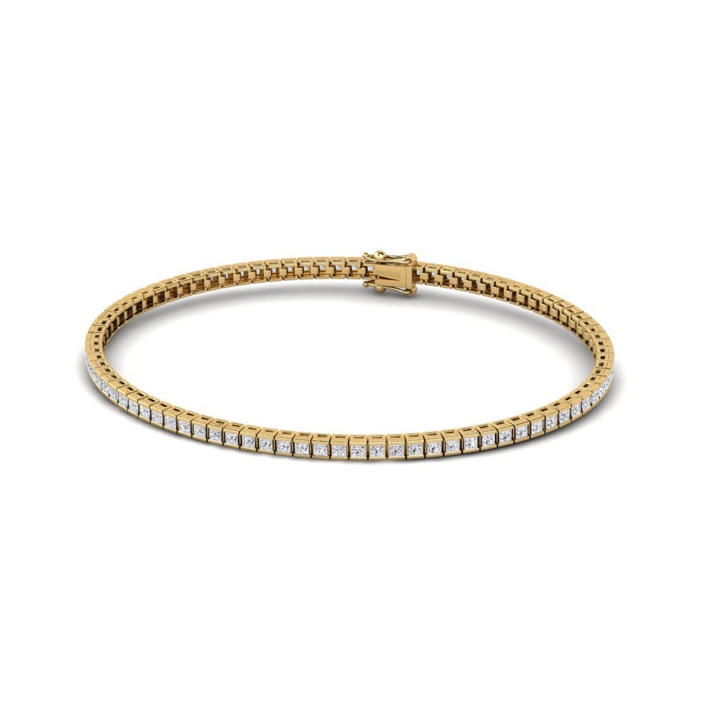 9ct Yellow Gold Lab Grown Diamond Men's Bracelet Altroy