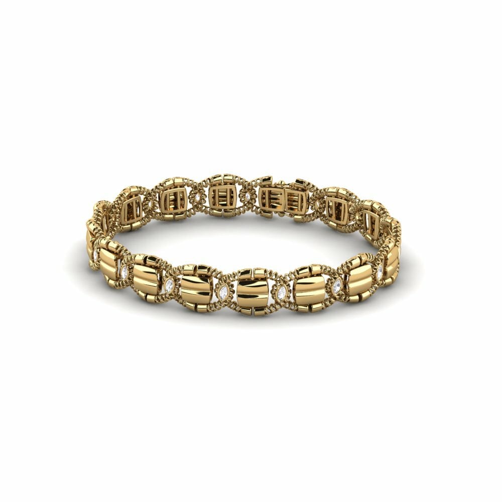 White sapphire Men's Bracelet Biliaire