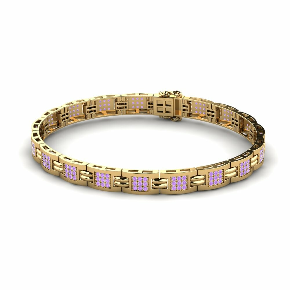 Amethist Heren armband Breven