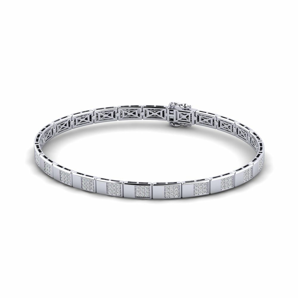 White Silver Men's Bracelet Dialectique