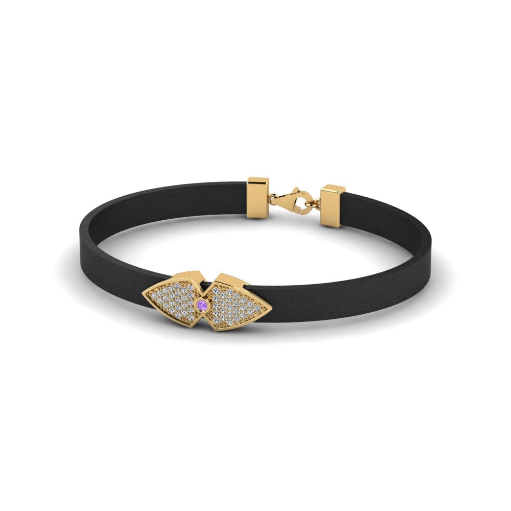 Amethyst Men's Bracelet Farabitona