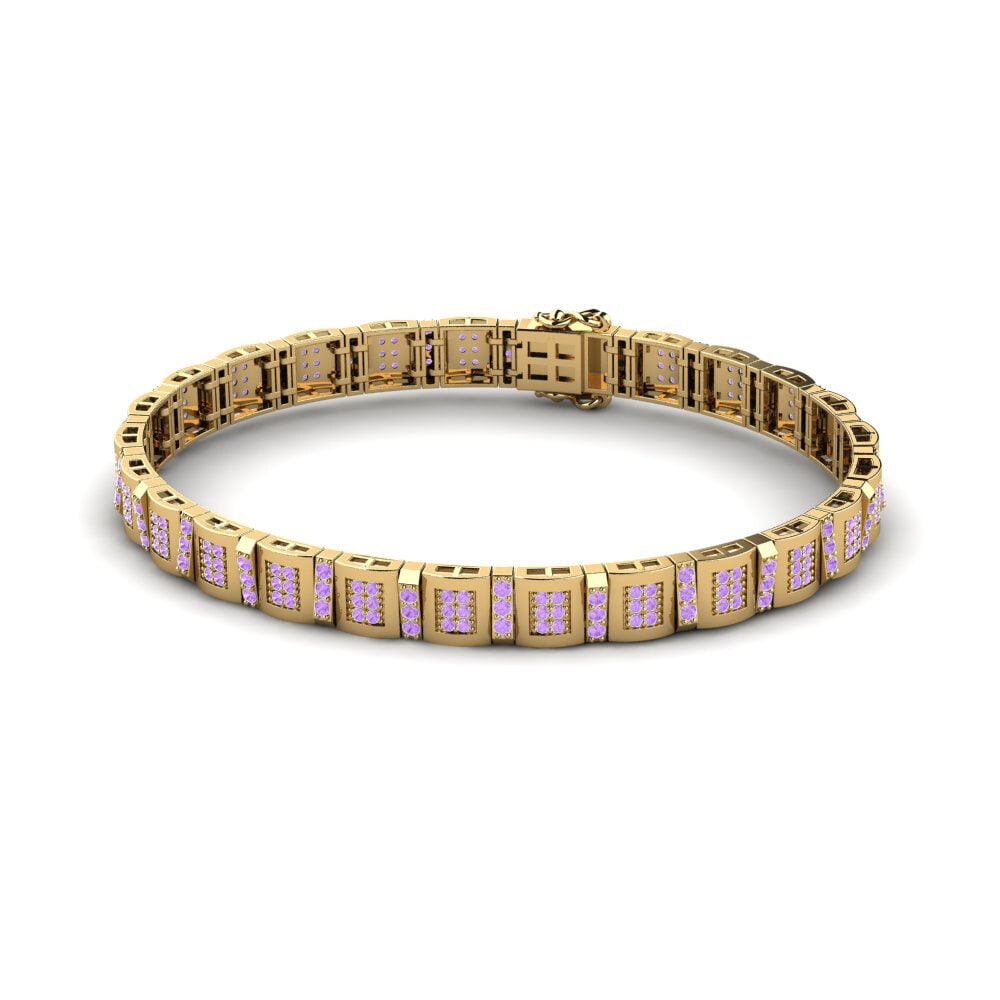 Amethist Heren armband Misuraren