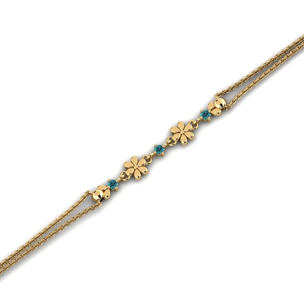 Diamant Bleu Bracelet pour femme Margef