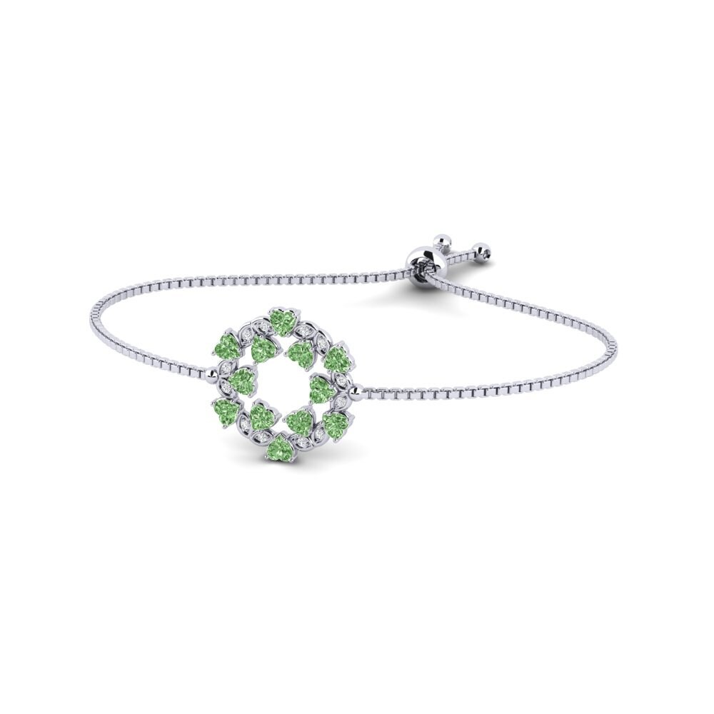 Paladio Diamante Verde Pulsera de Mujer Metaxa