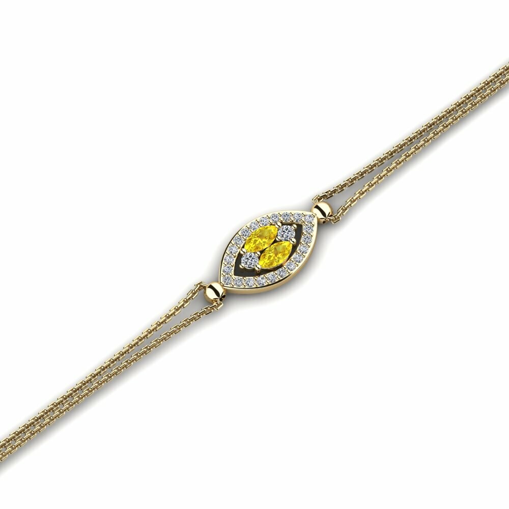 Saphir Jaune Bracelet pour femme Metroze